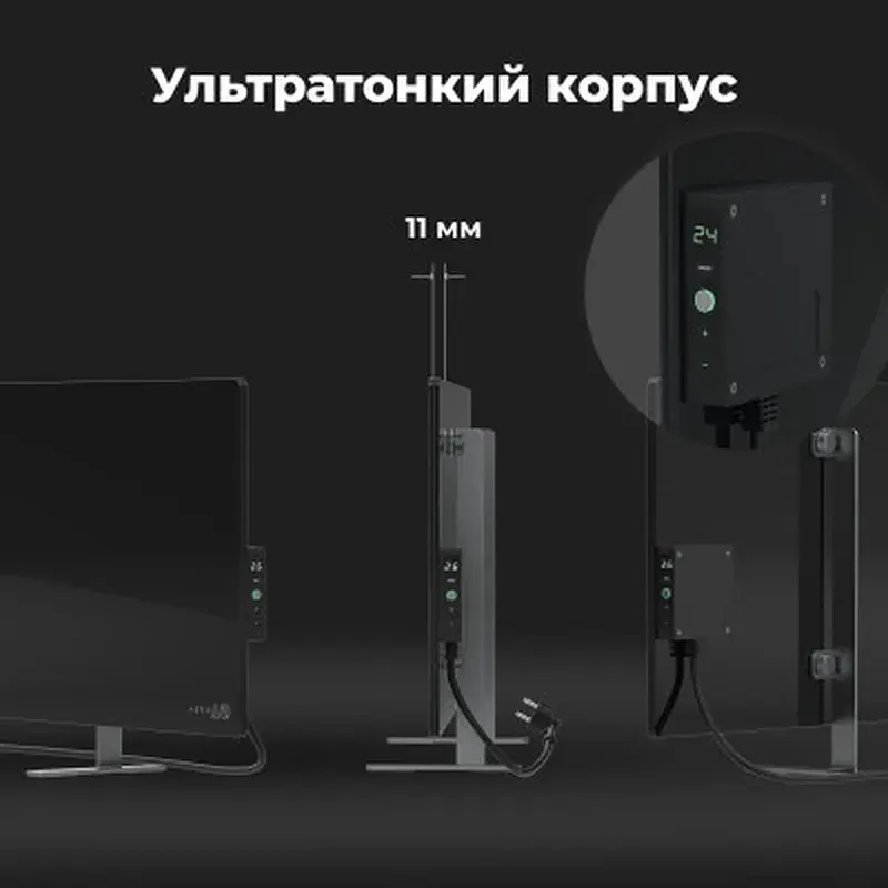 Обігрівач Aeno Eco Smart GH4S LED Black (AGH0004S) - фото 4