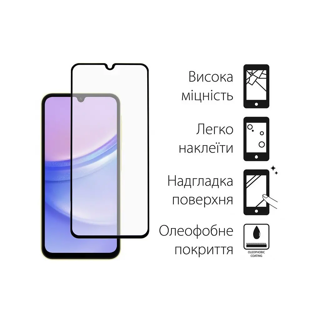 Скло захисне Dengos Samsung Galaxy A25 5G 2pcs (DG-TG2P-12) - фото 2