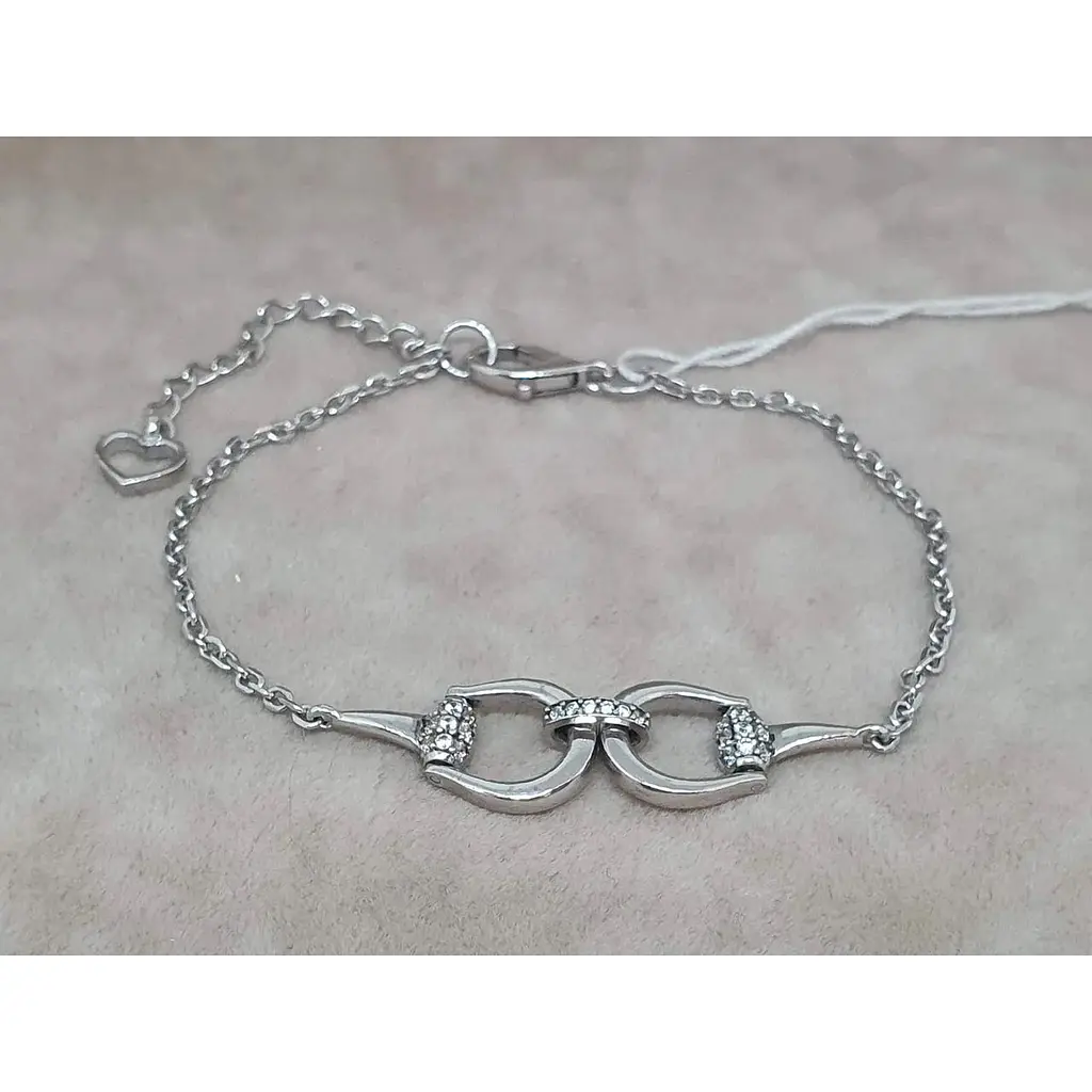 Срібний браслет Агні Горельєф з фіанітами. 4180Р-CZ ГОРЕЛЬЕФ 17 - фото 2