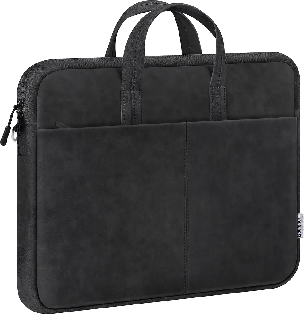 Сумка для ноутбука 15.6'' Defender PU шкіра чорний кишеня - фото 2