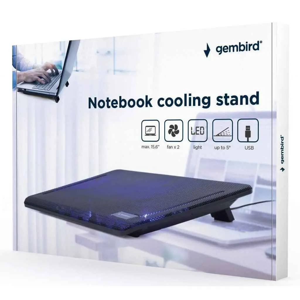 Підставка для ноутбука Gembird 15" Black (NBS-2F15-01) - фото 5