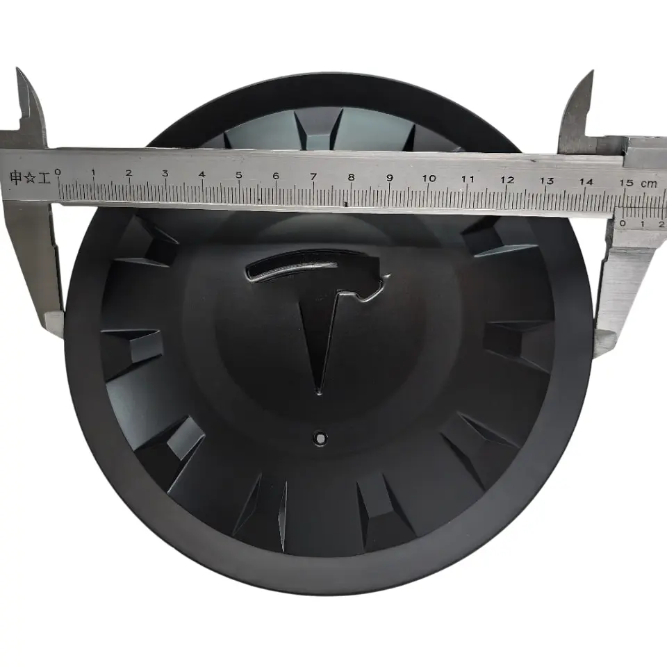 Ковпак колеса Tesla Model Y / Model 3 №1 чорний 150 мм пластик (на защіпках) OEM 118823600A - фото 3