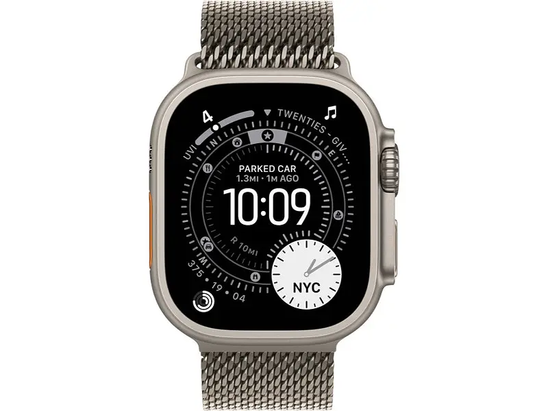 Смарт-годинник Apple Watch Ultra 3 GPS + Cellular 49mm Natural Tit. Case w. Natural Tit. Milanese Loop - Small (MEWW4) - фото 2