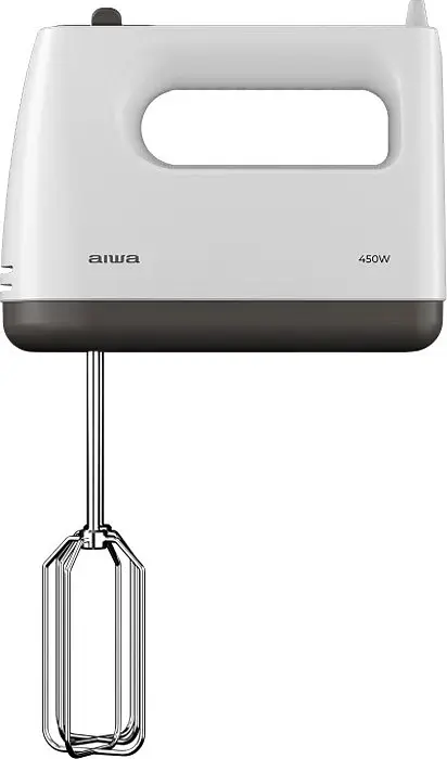 Міксер AIWA TeSaberu AHX-600 ручний 450Вт/5 швидкий/TURBO/білий - фото 3
