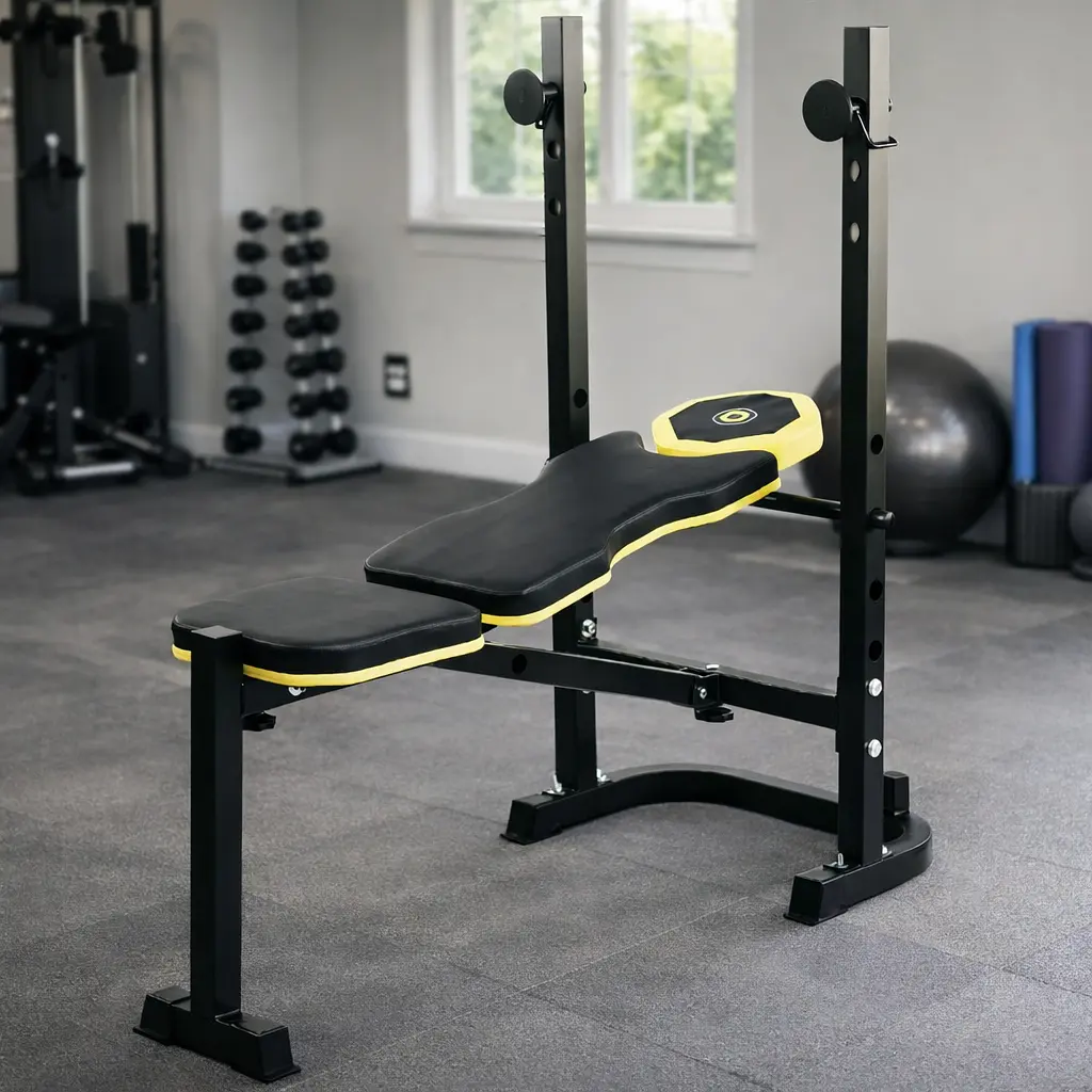 Тренувальна лавка Besport WB-003 горизонтальна для жиму зі стійкою під штангу - фото 16