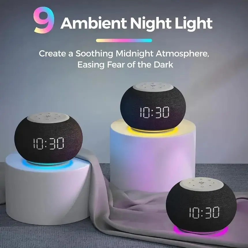 Радіобудильник Reacher R3L з автоматичним регулюванням яскравості для спальні чорний - фото 5