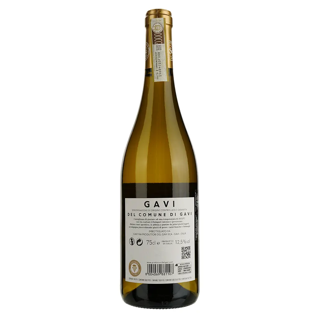 Вино Producers Del Gavi Gavi з муніципалітету Гаві Мілле 951 DOCG, біле, сухое, 12,5%, 0,75 л - фото 2