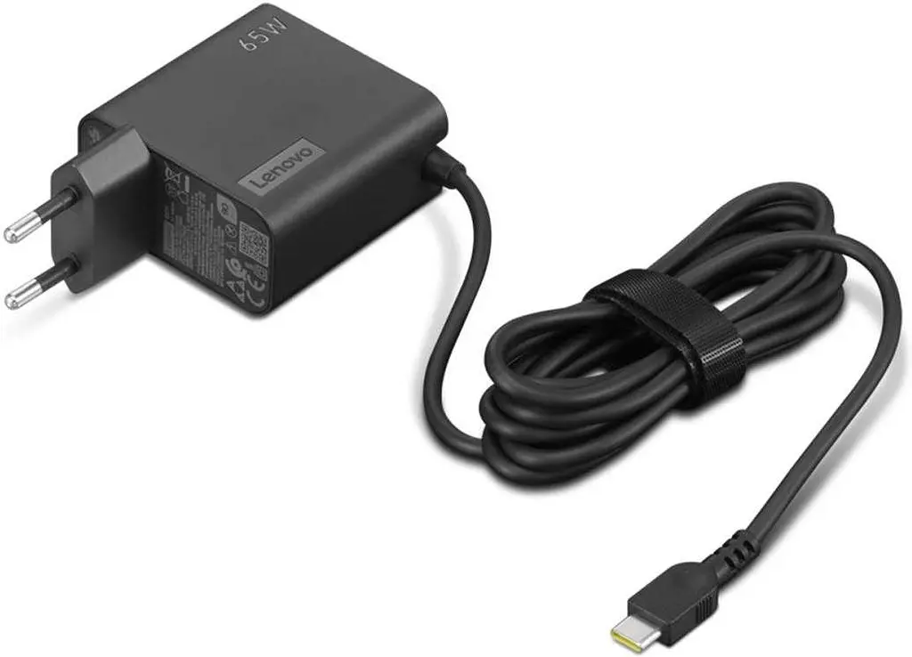 Мережевий зарядний пристрій Lenovo 65W USB-C Wall Adaptor-EU (GX21L58555) - фото 2