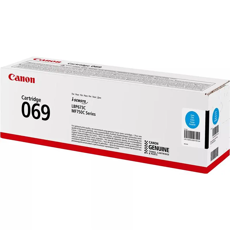 Картридж Canon 069 MF752Cdw/MF754Cdw/LBP673Cdw Cyan (5093C002) - фото 3