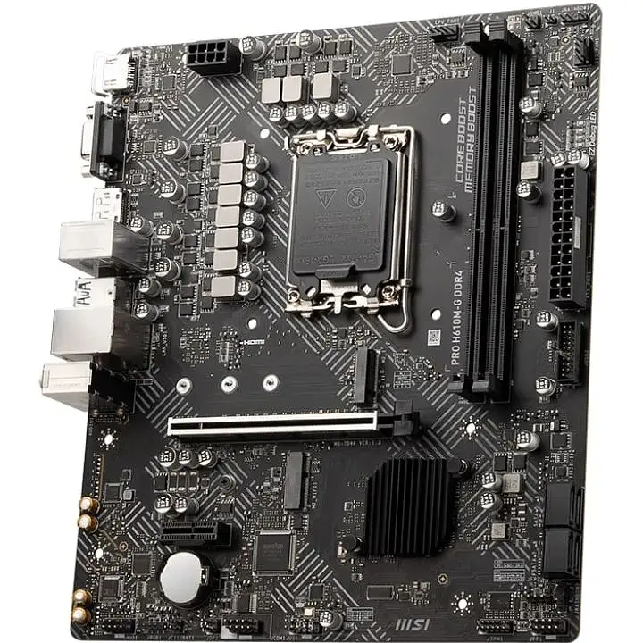 Материнська плата MSI PRO H610M-G DDR4 s1700 H610 2xDDR4 HDMI DP D-Sub mATX - фото 3