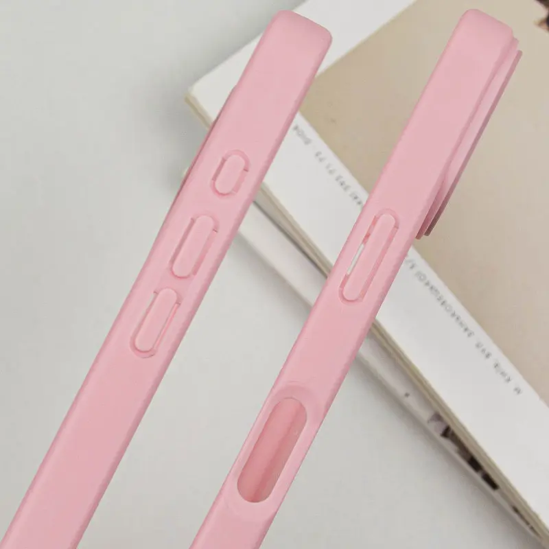 TPU чохол Transparent + Colour 1,5mm для Apple iPhone 16 (6.1) Pink - фото 5