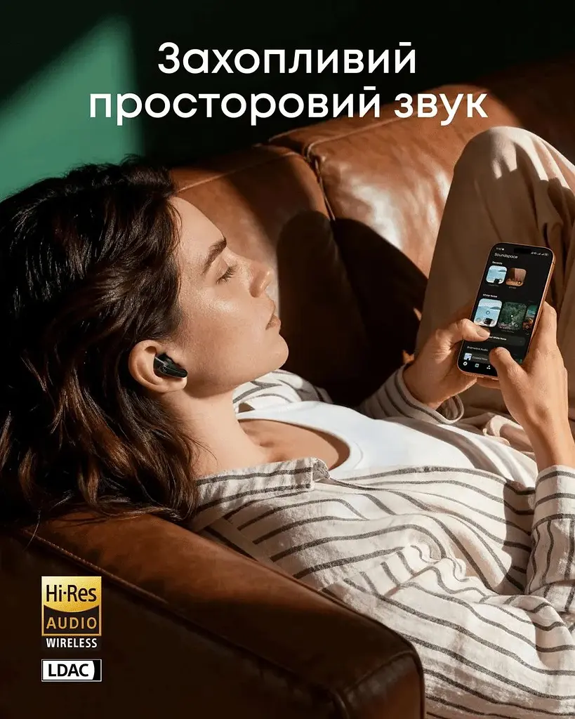 Навушники бездротові Anker SoundСore Liberty Buds (D1200G11) чорні - фото 10