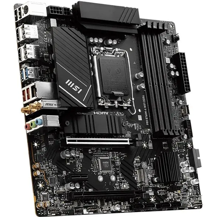 Материнская плата MSI Pro B760M-A WiFi DDR4 Socket 1700 - фото 4