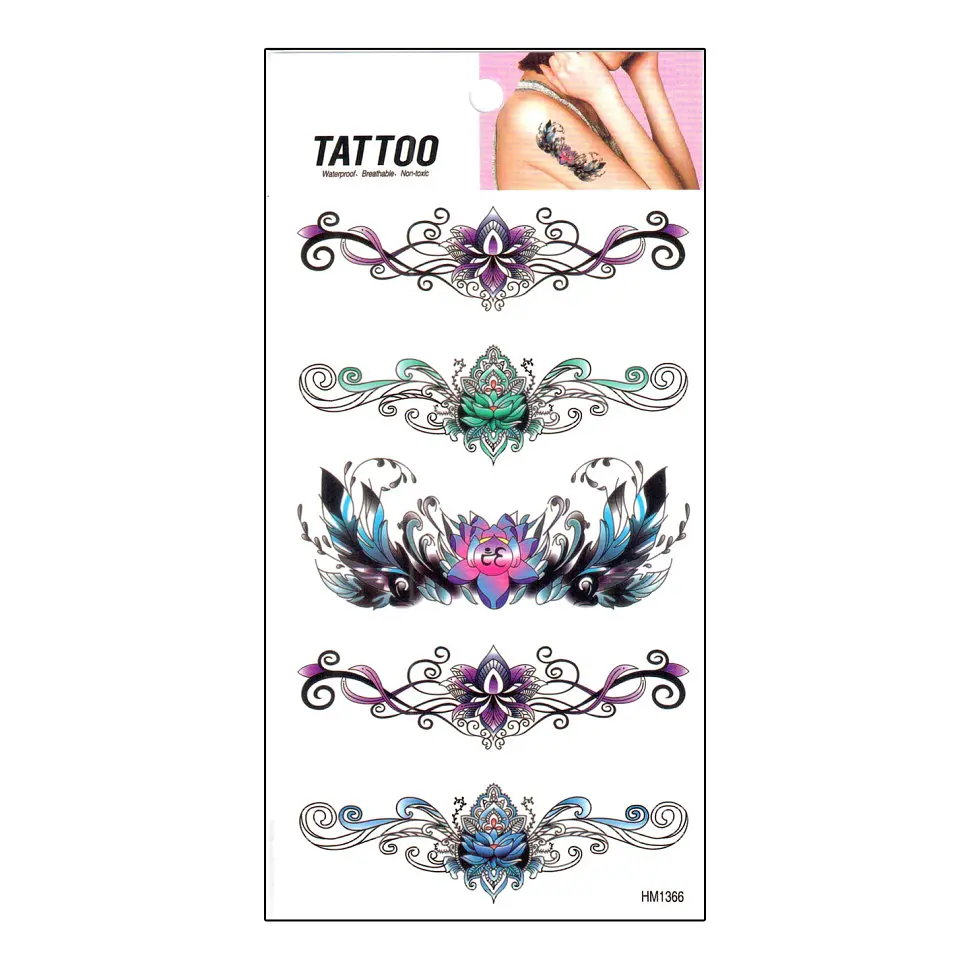 Тимчасове татуювання "Romantic Five Tattoo" Bambi 1020-HM1366