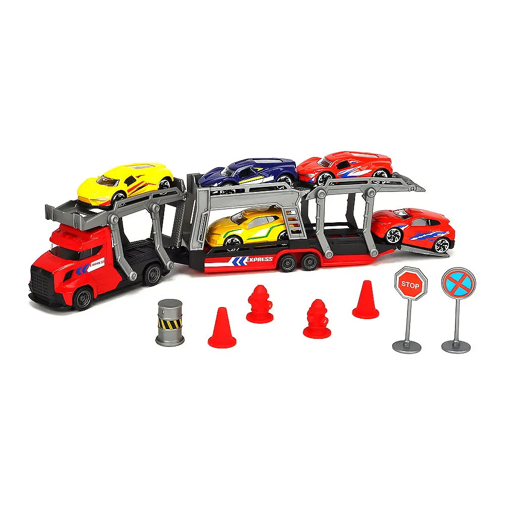 Ігровий набір Dickie Toys з автотранспортером з 5 машинками (3745012)