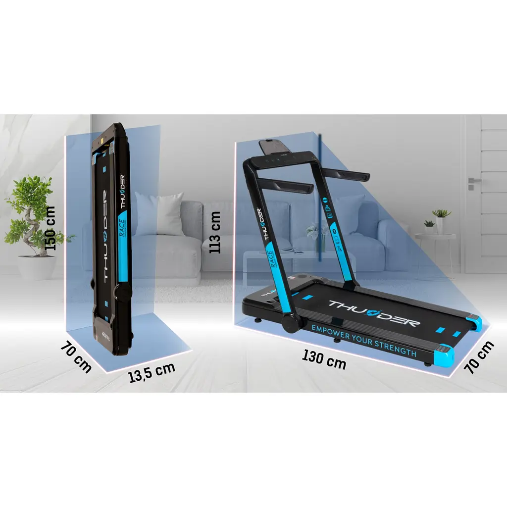 Беговая дорожка THUNDER Race Black - фото 10