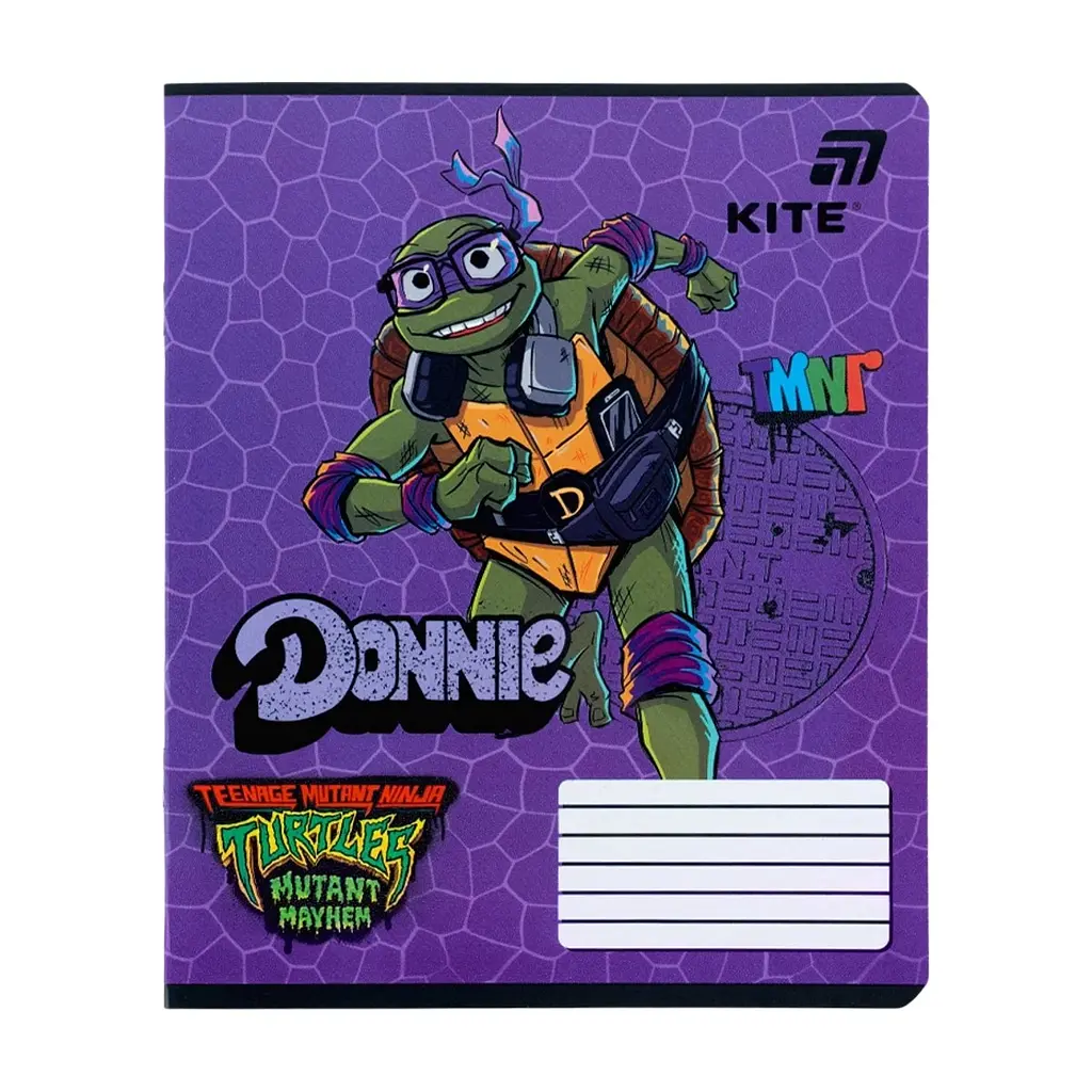 Зошит Kite Ninjia Turtles, 12 аркушів, лінія (NT26-234), в асортименті - фото 3