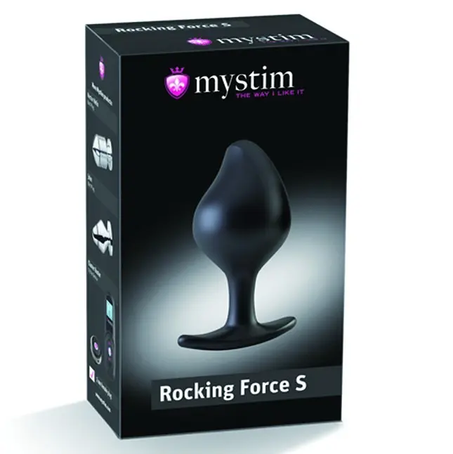 Анальна пробка Mystim Rocking Force 10.5 см (чорний) - фото 6