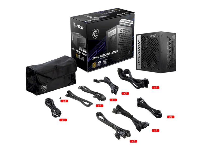 Блок живлення MSI MPG A1000G PCIE5 - фото 5