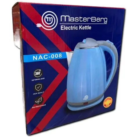 Електриний чайник Masterberg NAC-008, 2 л блакитний (41540-NAC-008_290) - фото 3