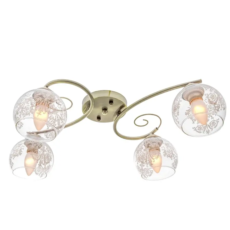 Люстра потолочная Brille E27 60W BZ (LK-587C/4) - фото 3