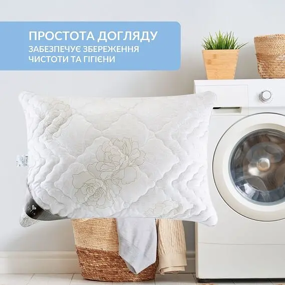 Подушка Ideia Air Dream Classic антиалергенна, на блискавці, троянди 50х70 см (8-11754*001) - фото 9