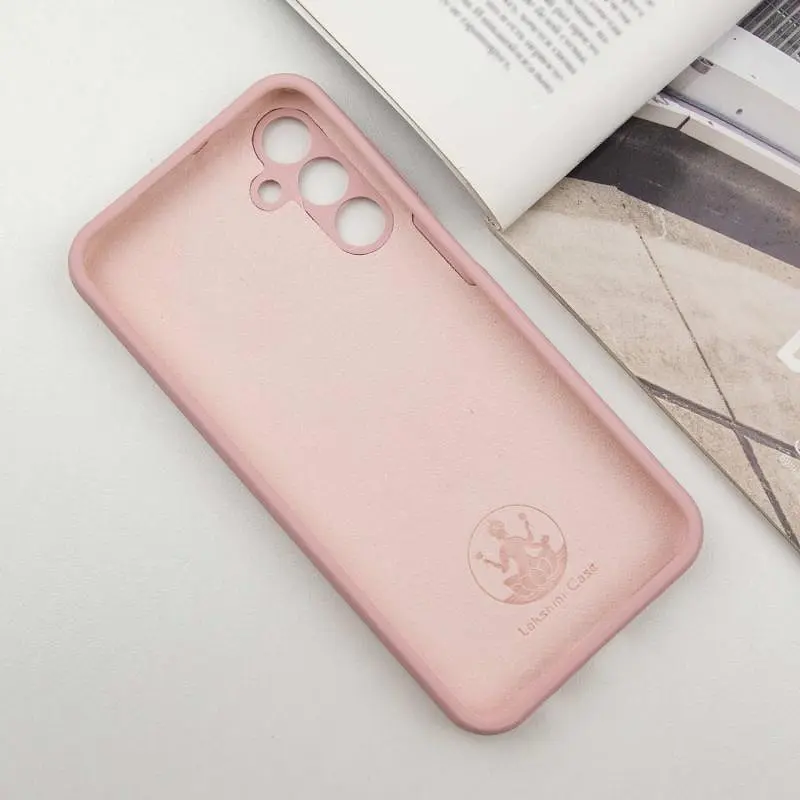 Чехол Silicone Cover Lakshmi Full Camera (AAA) with Logo для Samsung Galaxy A25 5G Розовый / Pink Sand - фото 3