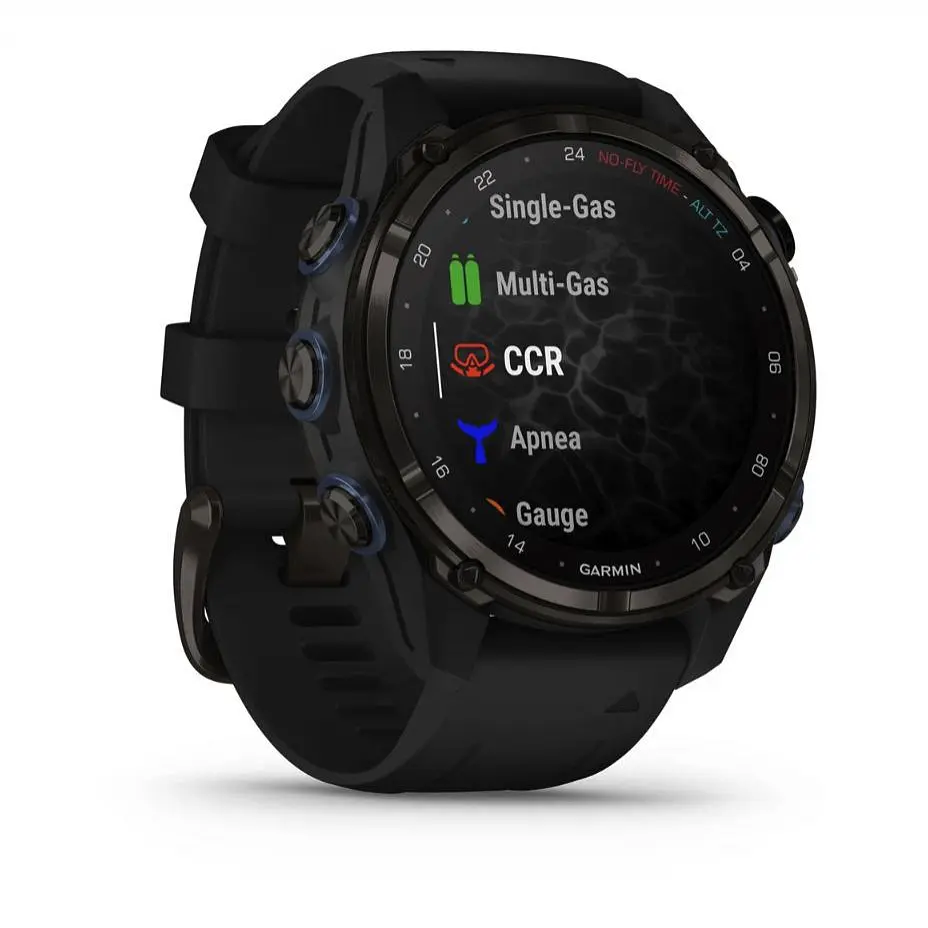 Спортивные часы Garmin Descent Mk3i – 43 mm Carbon Gray DLC Titanium w. Black Silicone Band (010-02753-10/11) - фото 3