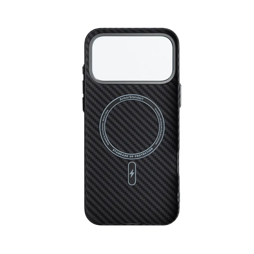 Чохол ArmorStandart LikeCarbon2 MagCase для Apple iPhone 17 Pro Max Carbon Black (ARM86259) - фото 2