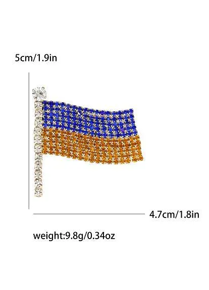 Брошь Флаг Украины желто-голубая символ Украины - фото 3