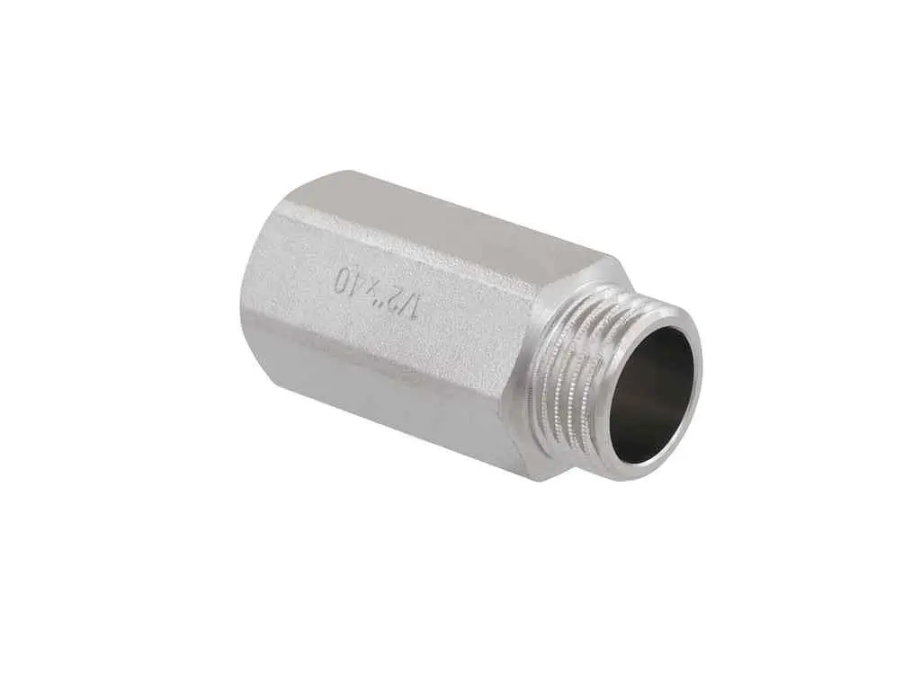 Подовжувач RAFTEC 1/2" 40 мм, ЗВ, DN 15, зовні під ключ, нікель, UDL0140 - фото 2
