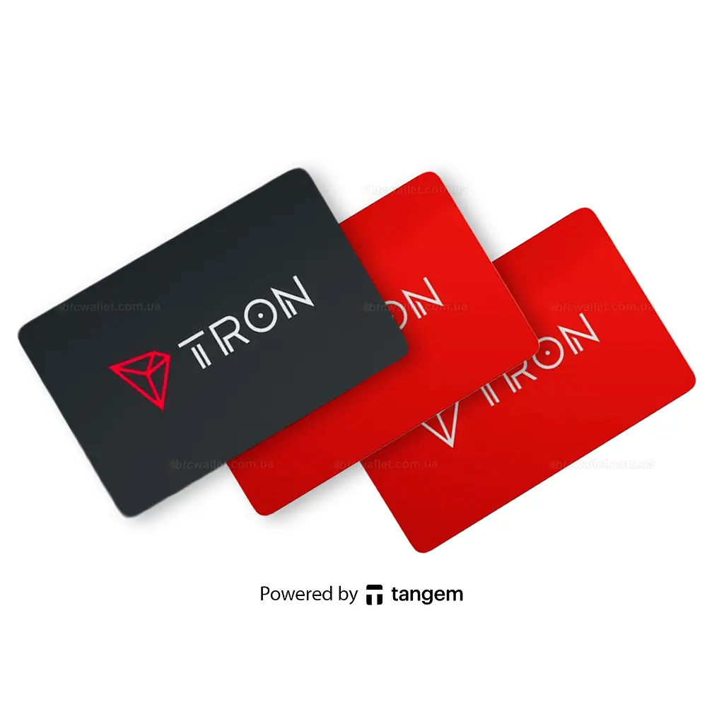 Криптогаманець Tangem 2.0 x TRON Wallet набір з 3 карток (TG128X3-T) - фото 2