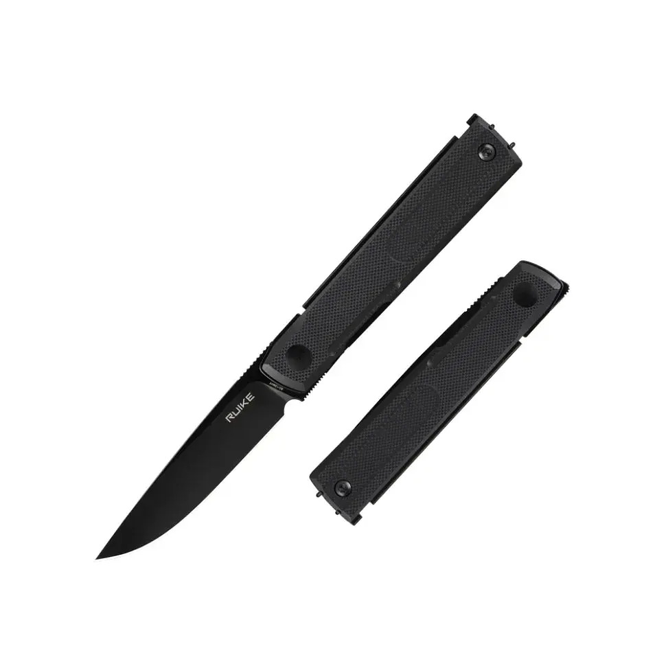 Ніж складаний кишеньковий Ruike D712-B, (7.7 см) 8Cr13MoV / G10 чорний