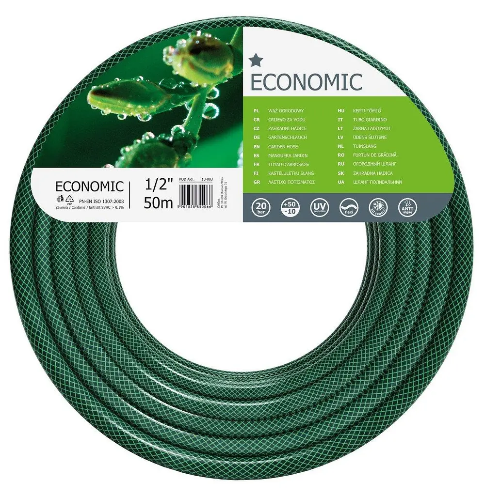 Шланг садовый ECONOMIC 1/2" 50м 3 слоя до 20бар -10…+50°C Cellfast sad0001932 - фото 2