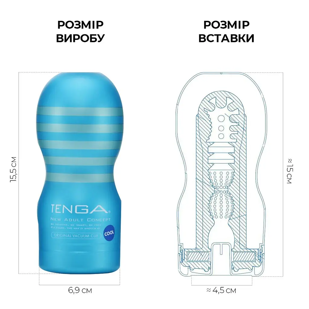 Мастурбатор Tenga Deep Throat Cup Cool Edition з охолоджувальним лубрикантом (глибоке горло) - фото 2