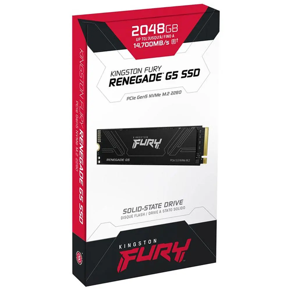 Накопичувач SSD M. 2 Kingston FURY Renegade G5 2TB 2280 NVMe PCIe Gen 5. 0 x4 3D TLC - фото 2