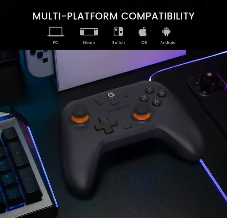 Геймпад Bluetooth джойстик GameSir T-4n Nova Lite Multiplatform Controller Bluetooth/2,4G/USB DualShock White - фото 6