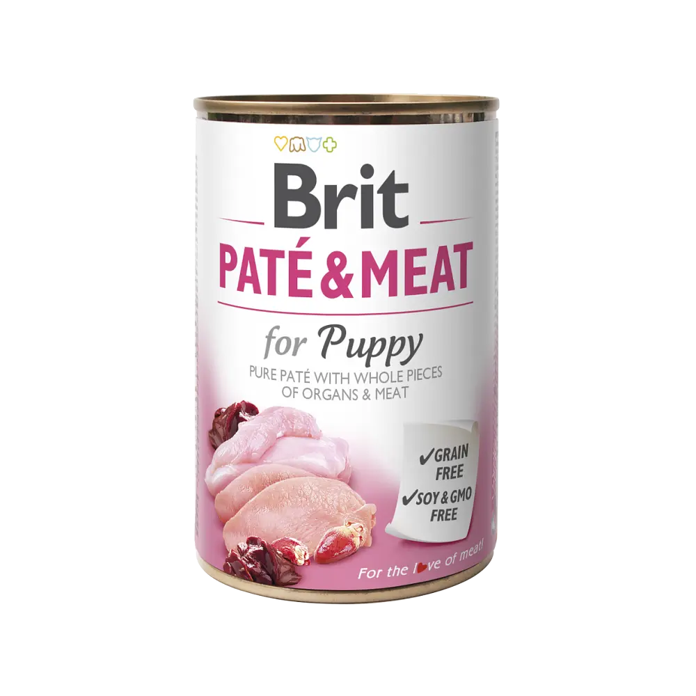 Влажный корм Brit Care Pate & Meat для щенков, с курицей и индейкой, 400 г - фото 5