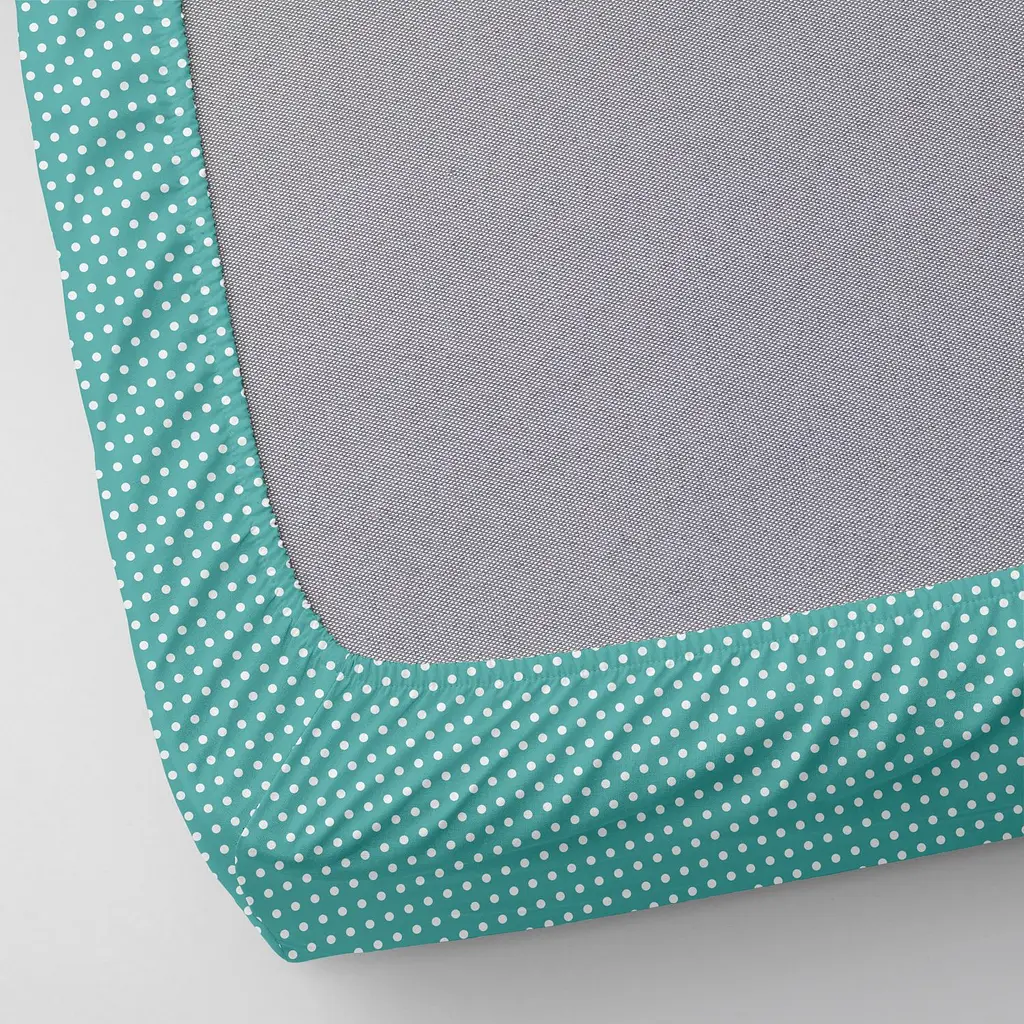 Набір простирадл на резинці Cosas Mint Dots 60х120х12 см (SetSheet_DropMint_White_120x60) - фото 11