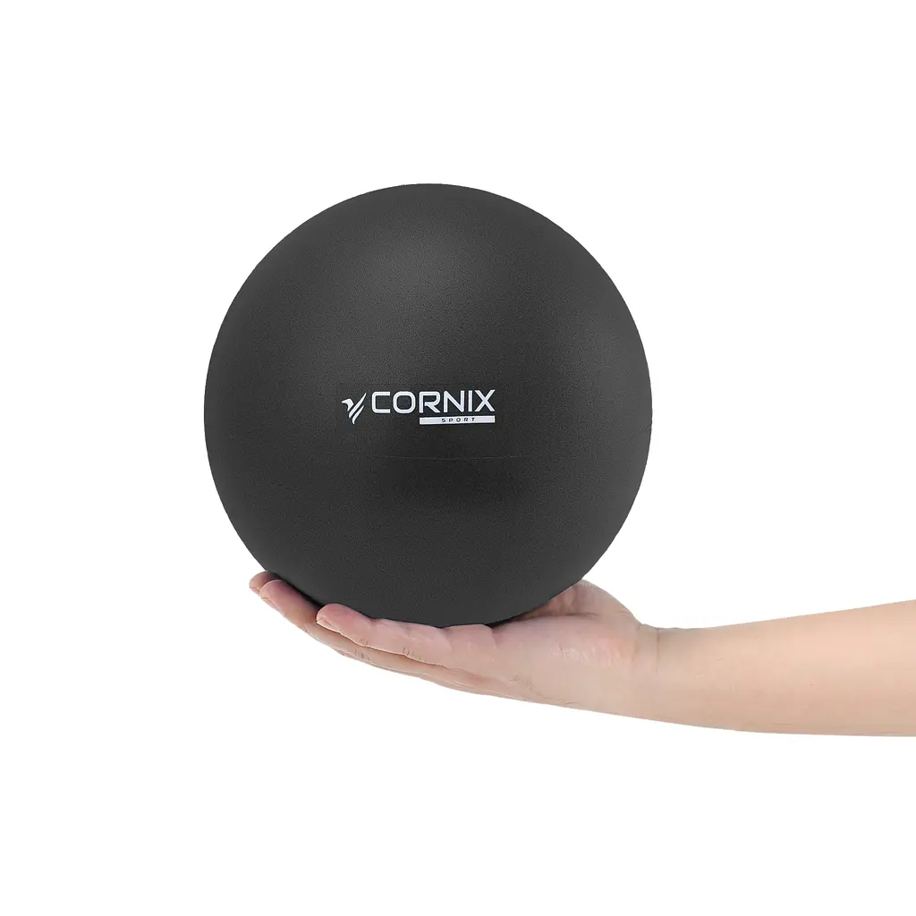 М'яч для пілатесу, йоги, реабілітації Cornix MiniGYMball 22 см XR-0371 Black - фото 5