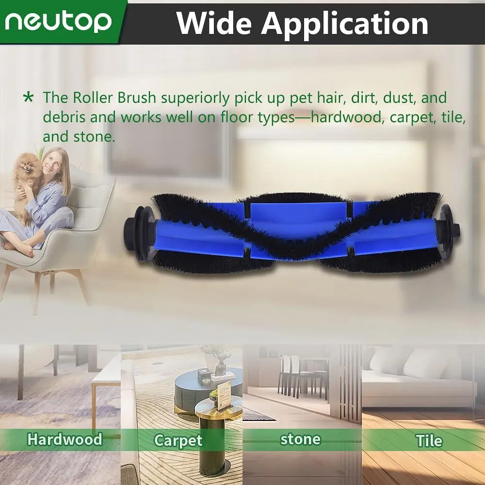 Комплект змінних роликів-щіток Neutop для роботів-пилососів Eufy RoboVac, 3 шт. - фото 5