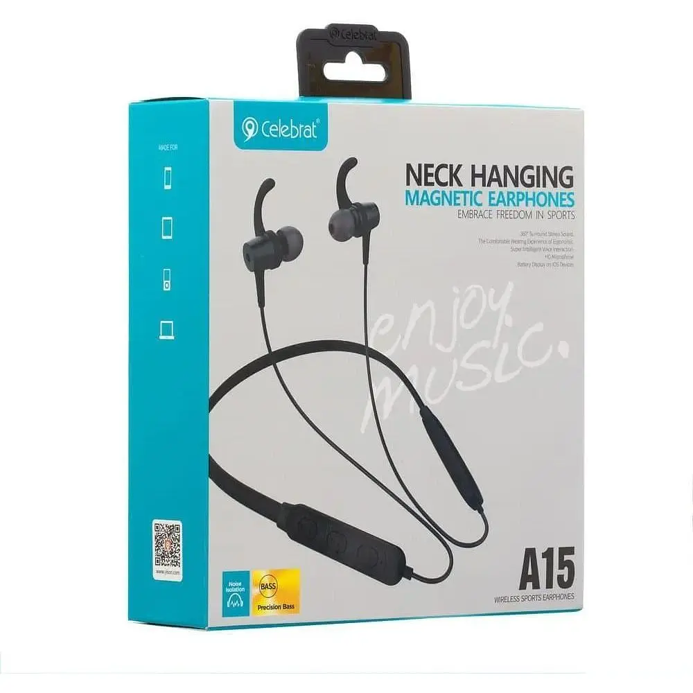 Наушники Bluetooth Celebrat A15 с затылочной дугой - фото 4