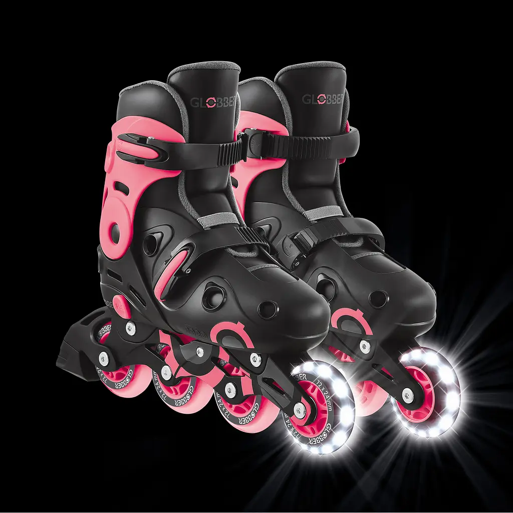 Роликові ковзани Globber Go Scates Lights р.34-37 до 60 кг 5+ років коралові (785-110) - фото 2