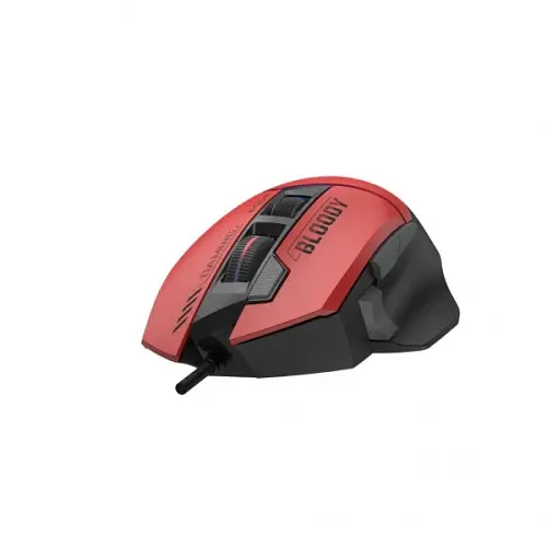 Миша Bloody W95 Ultra, Sports Red, USB, оптична (сенсор Alpha 20K), 100 - 20 000 cpi, 40G, 350IPS, RGB підсвічування, 8 програмованих кнопок, вбудована пам'ять, перемикачі більше 50 млн. натискань, 1.8 м - фото 4