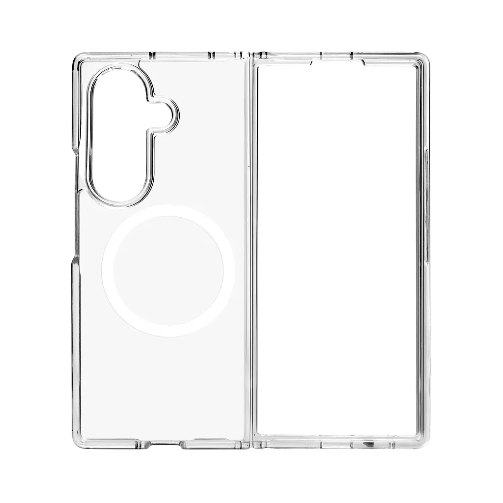 Чехол для Samsung Galaxy Fold7 5G, Clear MagCase, прозрачный, противоударный, магнитный, панель-накладка с поддержкой MagSafe, поддержка беспроводной зарядки магсейф, защита всего корпуса, TPU+PC, ArmorStandart (ARM88137) - фото 3