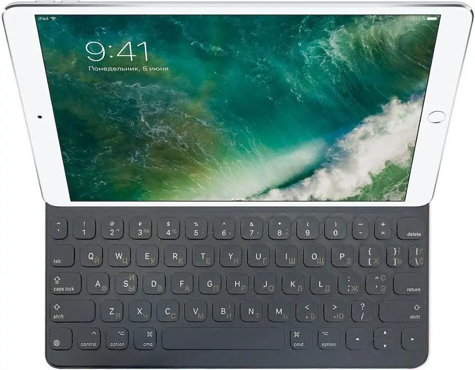 Чохол-клавіатура Apple Smart Keyboard для Apple iPad 10.2 2019/2020/2021 / iPad Air 3 10.5 2019 / iPad Pro 10.5 2017 Black (MPTL2 / MX3L2)