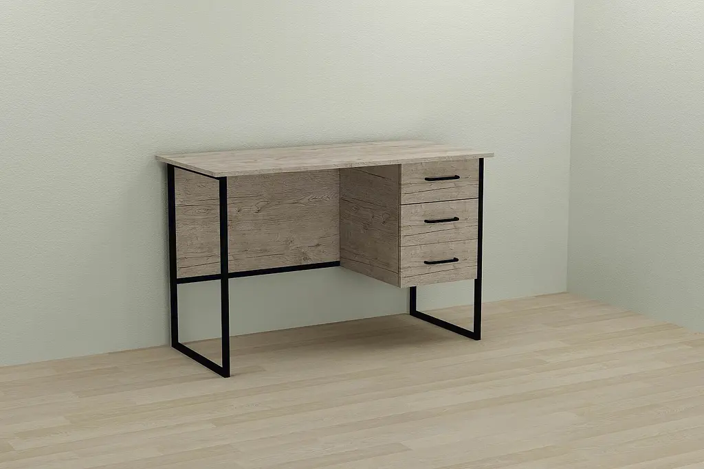 Комп'ютерний стіл Ferrum-decor Гаррі 75x120x60 чорний ДСП Дуб Сан-Марино 16мм (FRD-103534) - фото 5