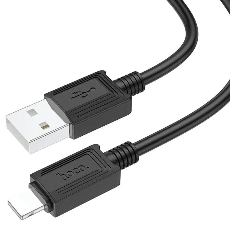Дата кабель Hoco X73 Ferry USB to Lightning 2.4A (1m) Black - фото 4