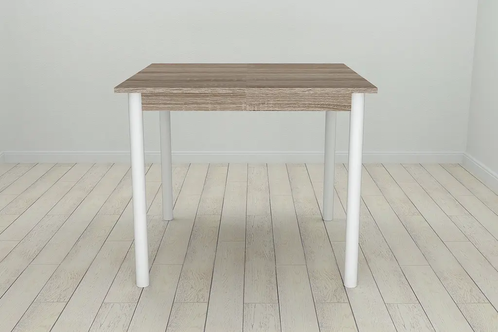 Стіл кухонний Ferrum-decor Агата 75x90x90 Білий ДСП Сонома Трюфель 16мм (FRD-106259) - фото 5