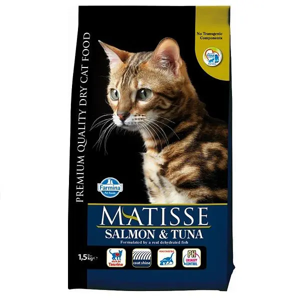 Сухой корм Farmina Matisse Adult Salmon & Tuna для взрослых кошек, лосось и тунец, 1.5 кг